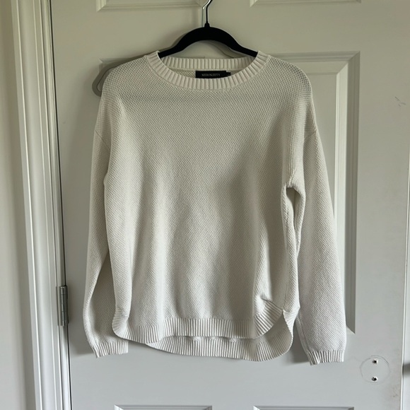 Merokeety Size Large White Waffle Sweater Size Large - Picture 2 of 9